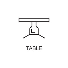 Table line icon.