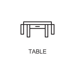 Table line icon.