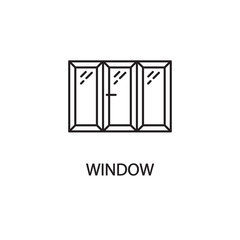 Window line icon.
