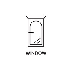 Window line icon.