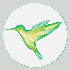 small bird stylized sign