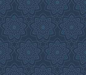 Decent dark repetitive mandala pattern