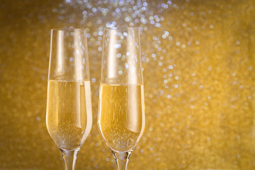 A Champagne toast