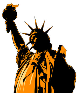 Statue of Liberty, vector image