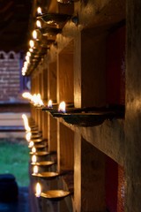 Lamps around the temple (Chuttuvilakku)