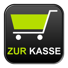 Schwarzer Button zeigt Zur Kasse