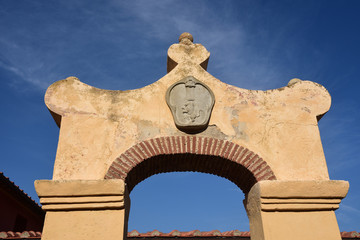 Forte Stella detail, Portoferraio, Elba Island, Italy.
