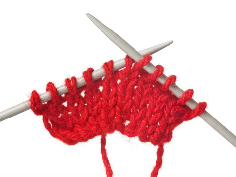 Model of knitting on spokes