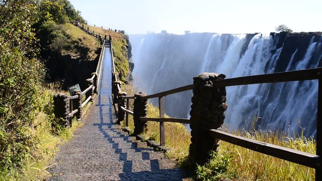 The Victoria Falls from Zambia side.