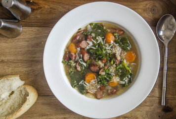 Polish sausage soup