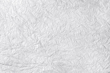 Crumpled white paper background