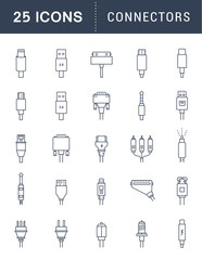 Vector Set Connectors for PC and Mobile Devices