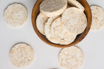 Rice cookies into a bowl