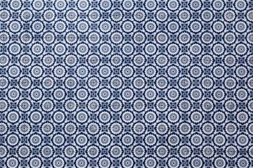 Portuguese tiles in a pattern azulejos