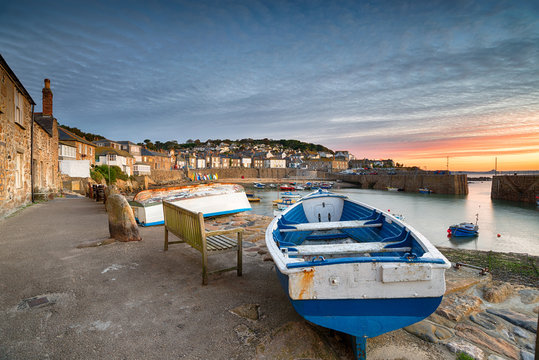 Sunrise at Mousehole in Cornwall