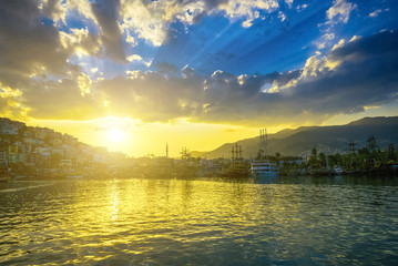 View on port in Alanya