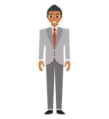 businessman avatar elegant islated icon vector illustration design