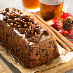 Traditional English steamed pudding