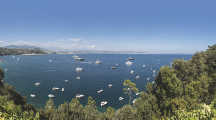 Yachts on the french riviera