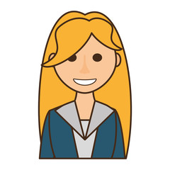 businesswoman avatar elegant isolated icon vector illustration design