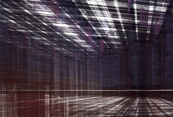 abstract fractal background, 3D-illustration