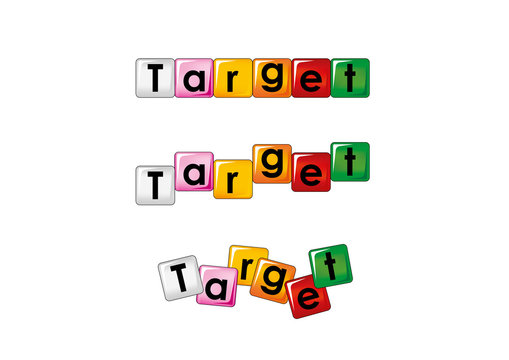 target scritta