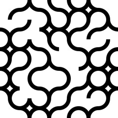 Seamless Curved Shape Pattern