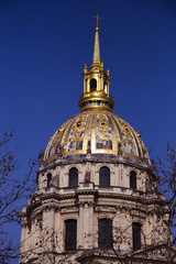 Les Invalides - famous building in Paris, France