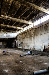 Fototapeta na wymiar Empty hall warehouse - pusta hala magazyn