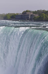 Fototapeta na wymiar Beautiful isolated picture with the amazing Niagara falls Canadian side