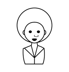 businesswoman avatar elegant isolated icon vector illustration design
