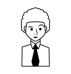 businessman avatar elegant islated icon vector illustration design
