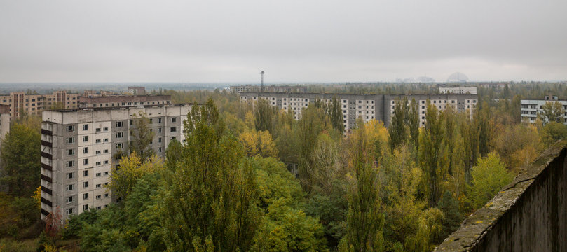 Hochh&auml;user in Prypjat bei Chernobyl