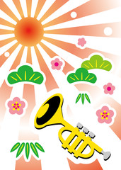 新年　コンサート　トランペット