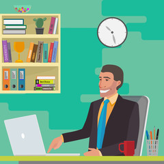 man at the workplace