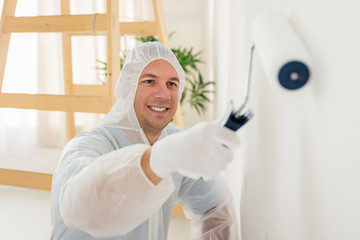 Naklejka premium Whitewashing Wall