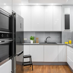 White modern kitchen