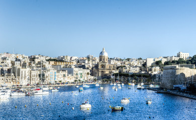 View over Kalkara Malta HDR