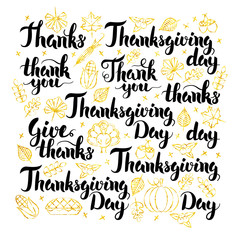 Thanksgiving Day Lettering Design