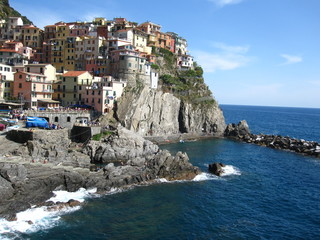 Fototapeta na wymiar Cinque Terre Mediterranean Ligurian Sea