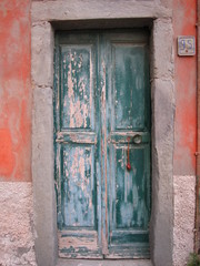 Obraz premium Wooden European doors 
