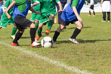 Obraz premium football soccer match for children