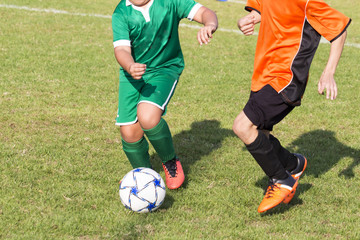 Fototapeta premium football soccer match for children