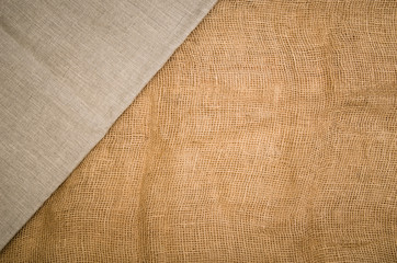 Linen fabric background. Visible texture