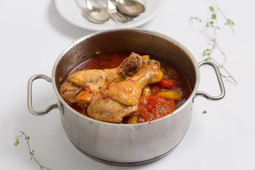 chicken with peppers Italian dish 