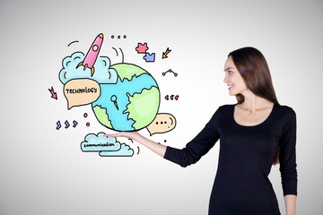 Global technologies concept