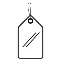 commercial tag hanging isolated icon vector illustration design