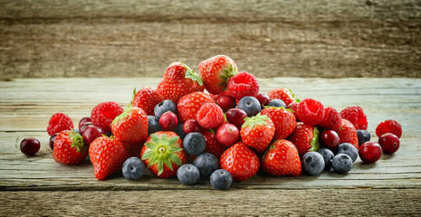 heap of fresh berries