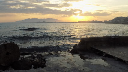 Bahia de Málaga-atardecer de Otoño-Andalucia