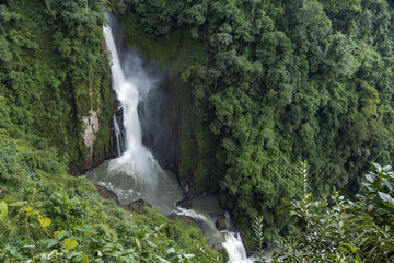 Beautiful Waterfall in Khao Yai national park of Thailand 
